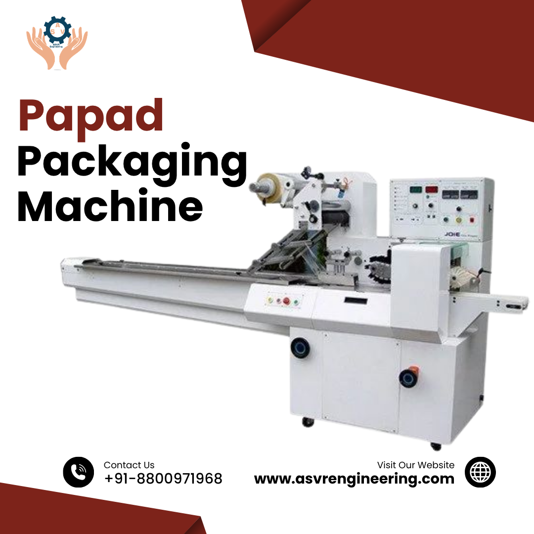 Papad Packaging Machine Supplier & Exporter | Efficient Food Packaging Equipment for Small & Large Scale Business